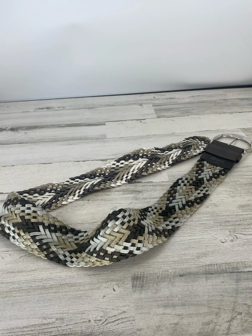 Brighton Woven Leather Wide Women's Belt Size XXL